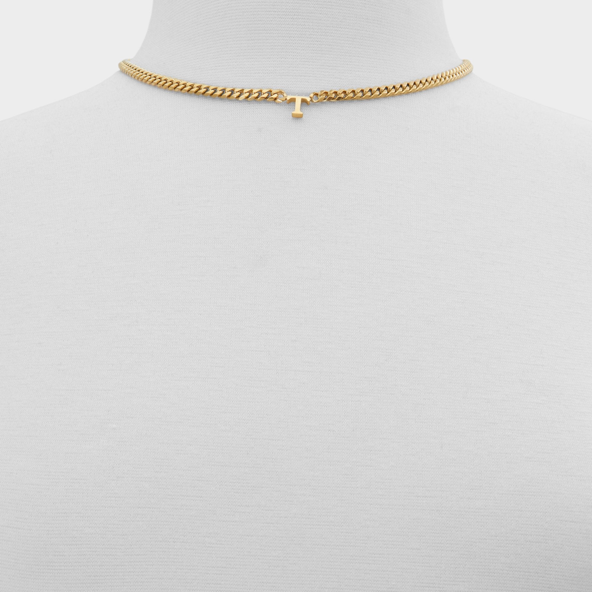 Aldo Yourletters Medium Yellow Women's Necklaces - Necklace Women|Accessories