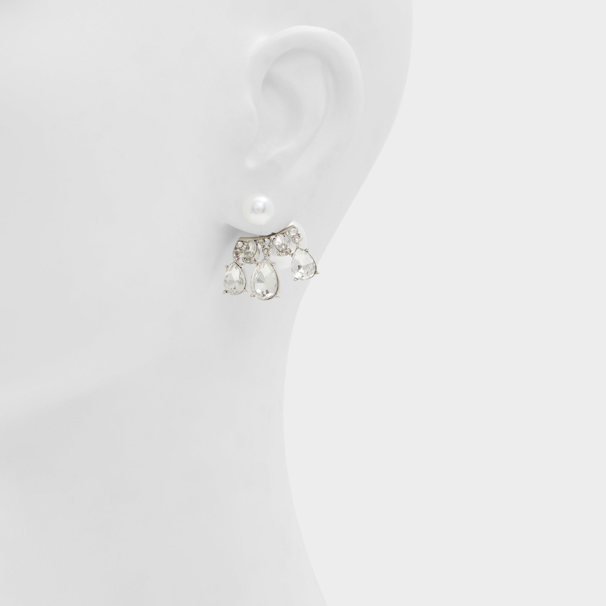 Aldo Olililith Silver/Clear Multi Women's Earrings - Earrings Women|Accessories