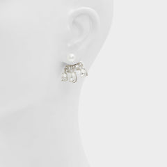 Aldo Olililith Silver/Clear Multi Women's Earrings - Earrings Women|Accessories