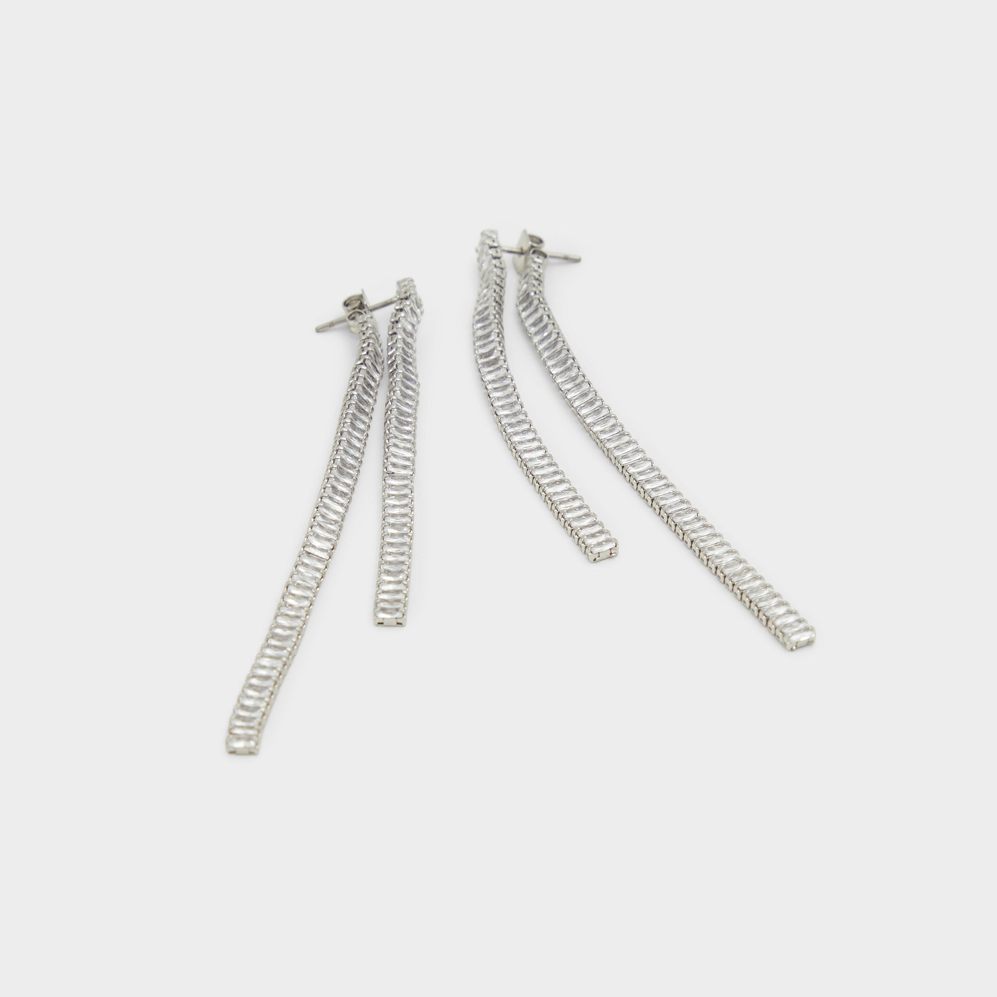 Aldo Svetna Silver/Clear Multi Women's Earrings - Drop earrings Women|Accessories