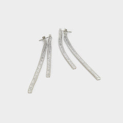 Aldo Svetna Silver/Clear Multi Women's Earrings - Drop earrings Women|Accessories