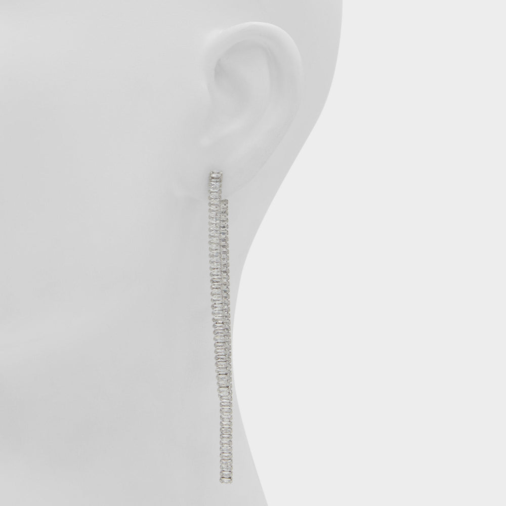 Aldo Svetna Silver/Clear Multi Women's Earrings - Drop earrings Women|Accessories