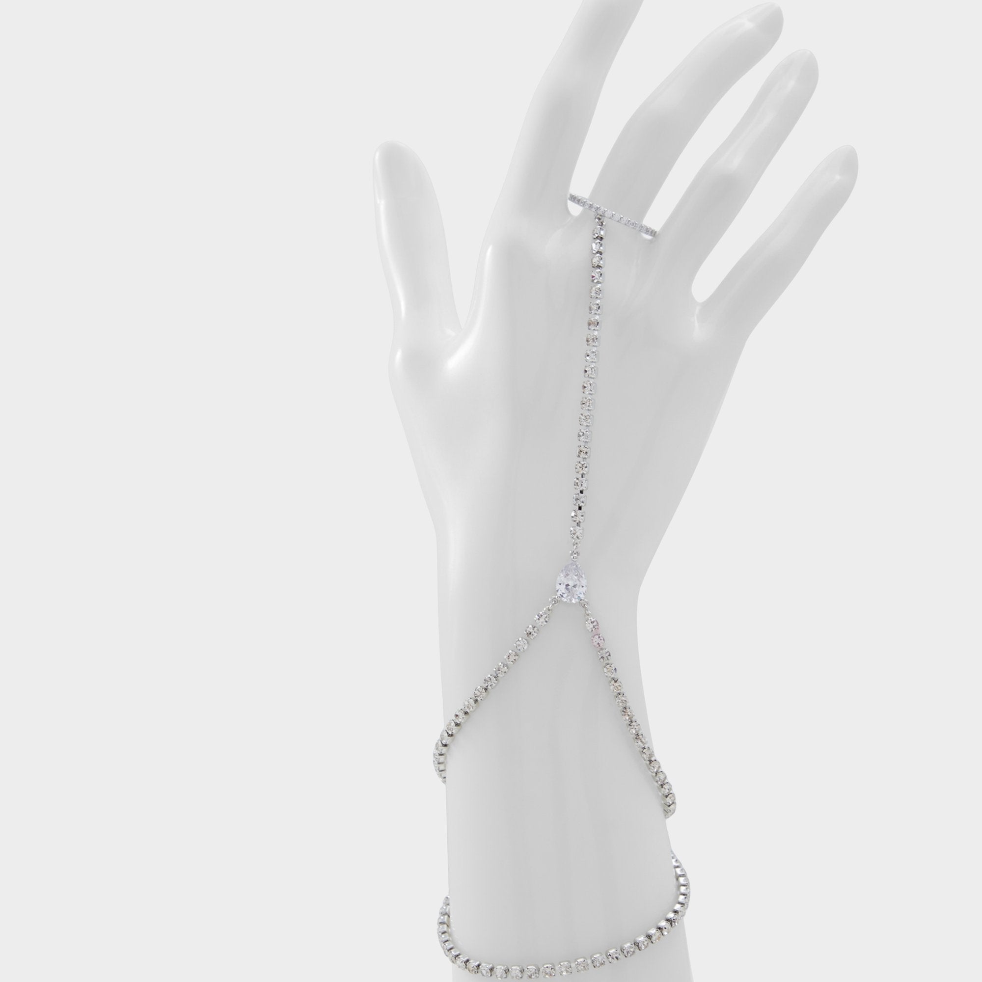 Aldo Unenda Silver/Clear Multi Women's Bracelets - Hand chain Women