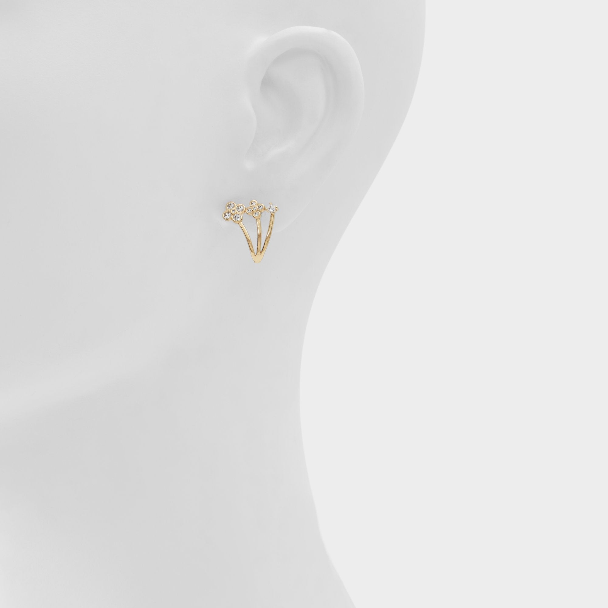 Aldo Asieweth Gold/Clear Multi Women's Earrings - Earrings Women|Accessories