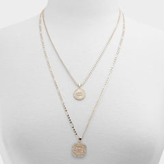 Aldo Naewin Gold/Clear Multi Women's Necklaces - Layered necklace Women