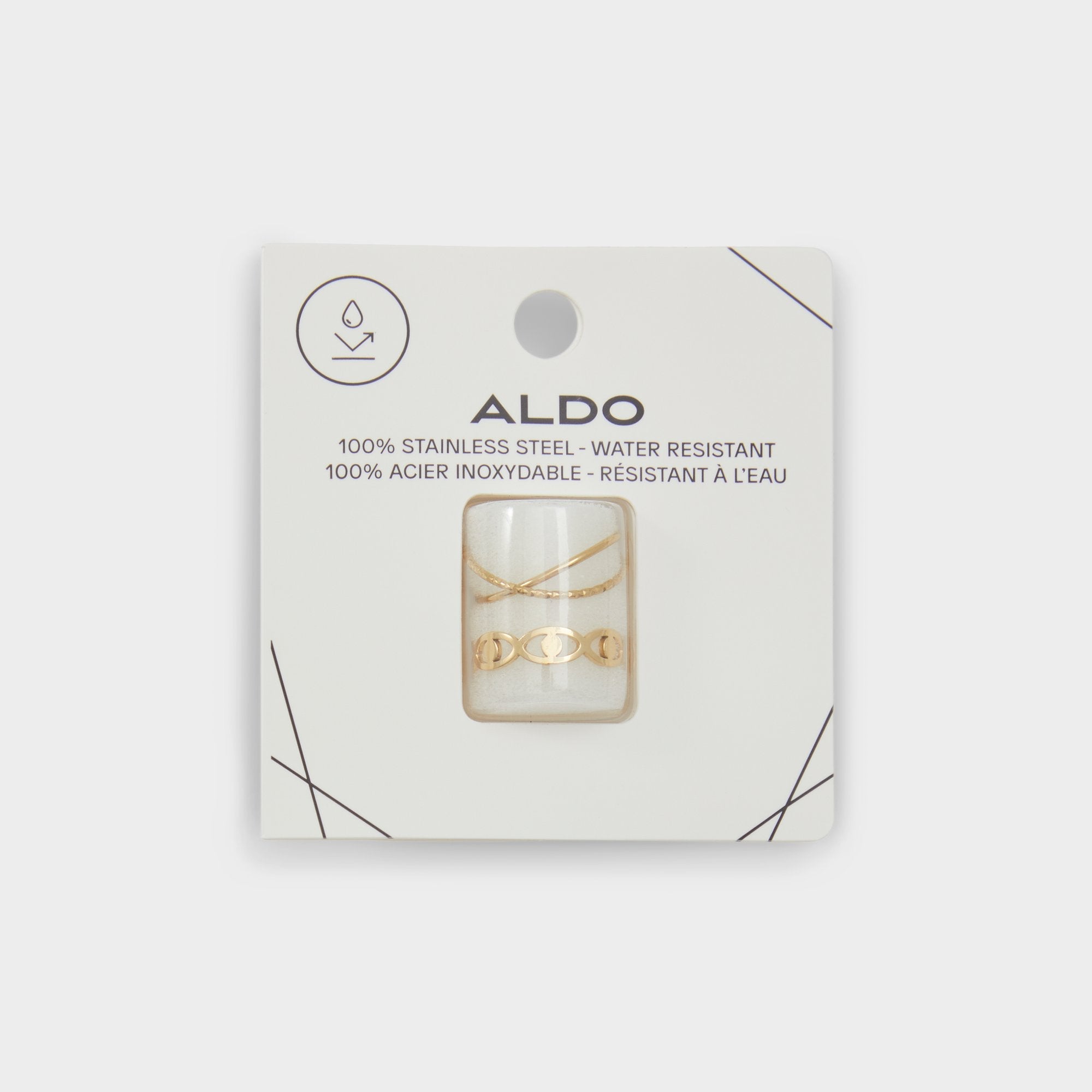 Aldo Twisted Gold Women's Stainless Steel - Toe ring Women|Accessories
