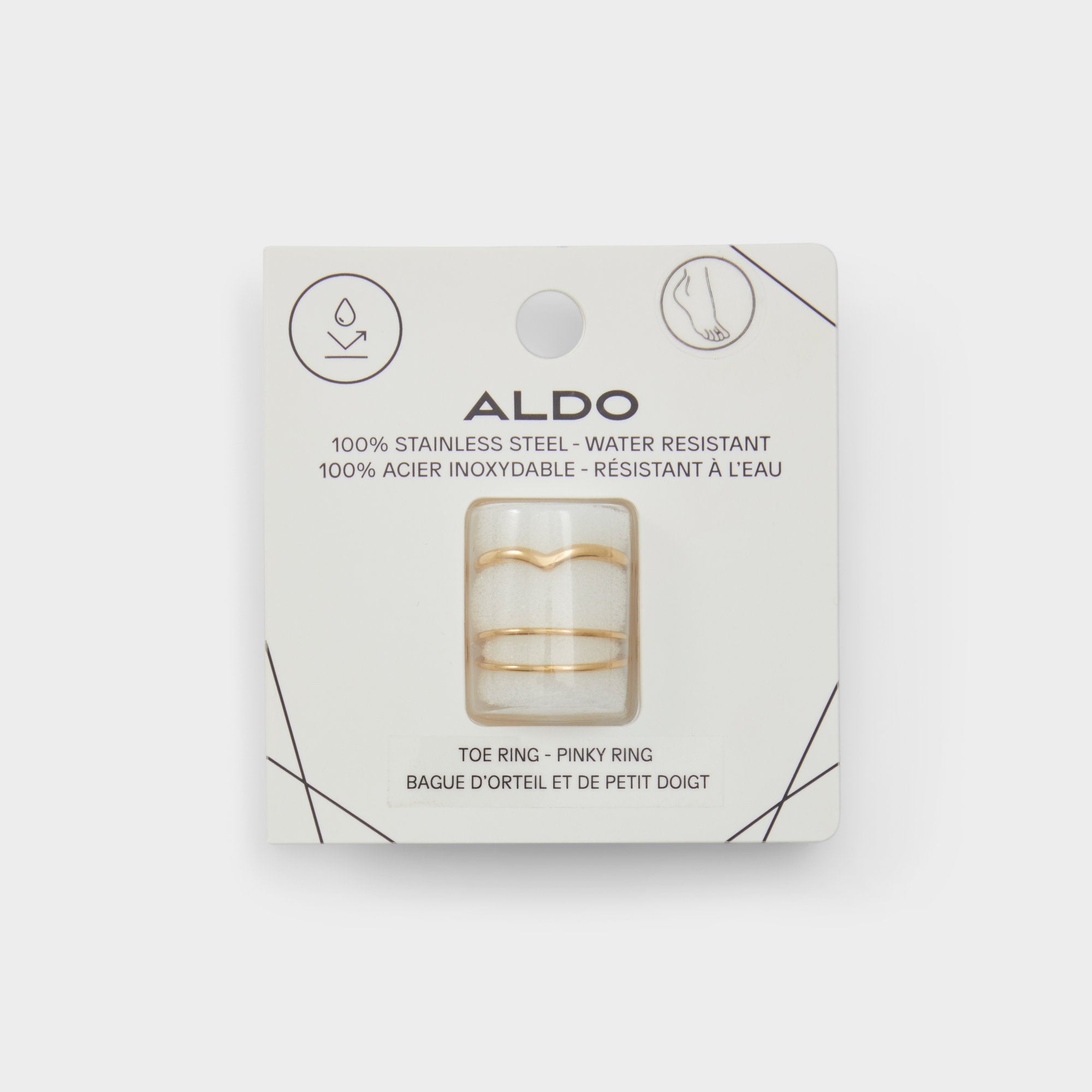 Aldo Ardgowan Gold Women's Stainless Steel - Toe ring Women|Accessories