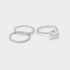 Aldo Lothoamas in Silver Clear Multi - Ring Women|Accessories