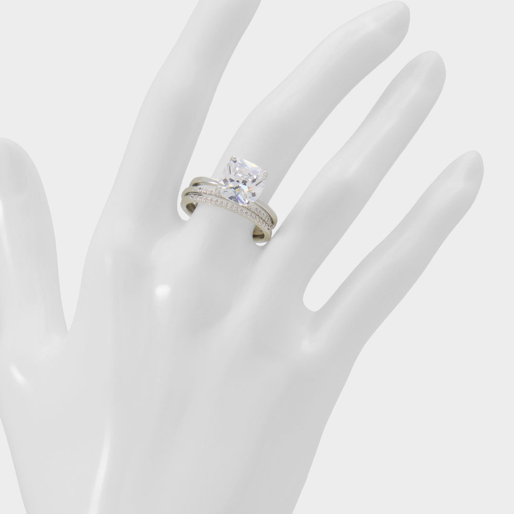 Aldo Lothoamas in Silver Clear Multi - Ring Women|Accessories