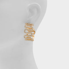 Aldo Estele in Gold Clear Multi - Hoop earrings Women|Accessories