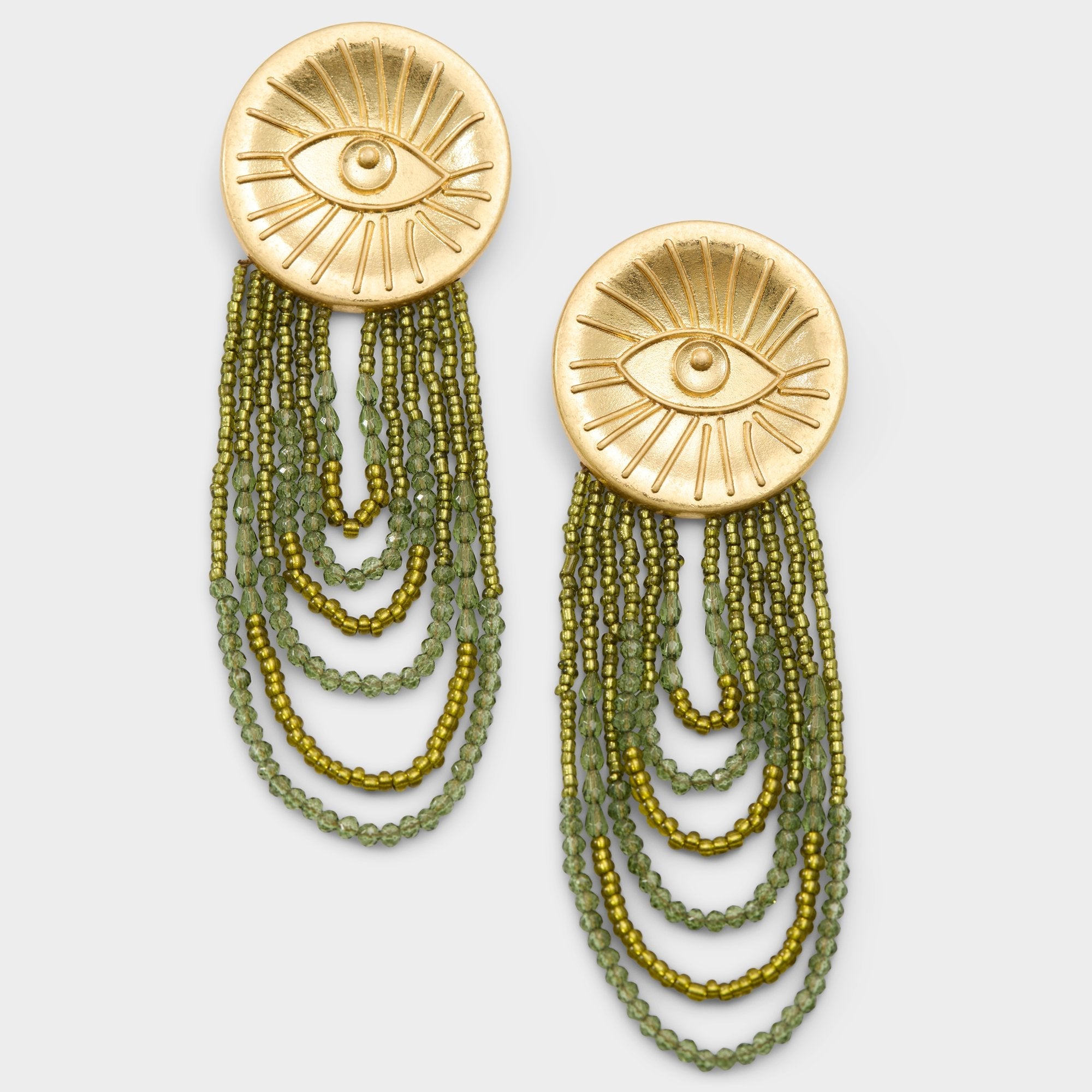 Aldo Eyeconic in Green - Chandelier earrings Women|Accessories