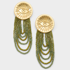 Aldo Eyeconic in Green - Chandelier earrings Women|Accessories