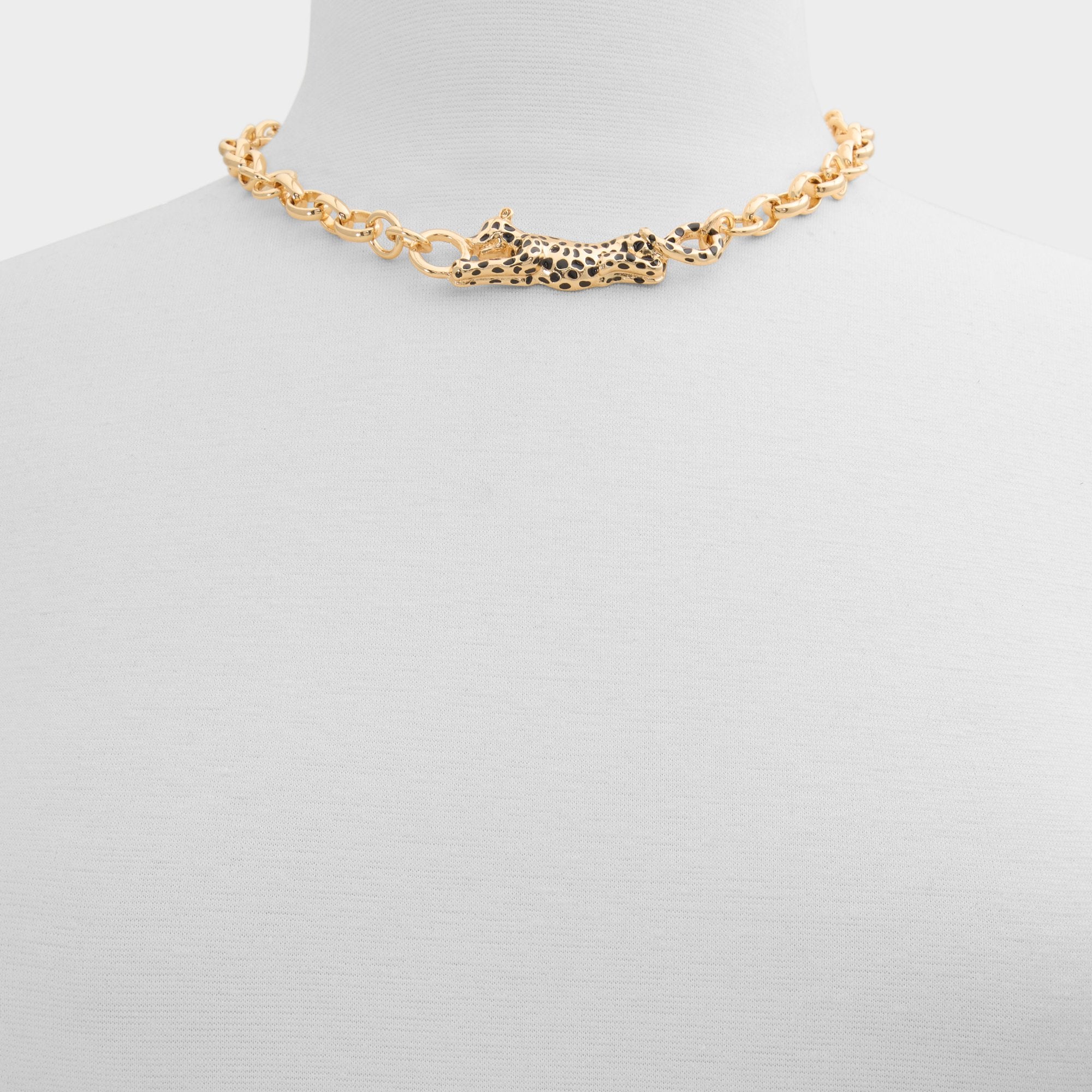 Aldo Panthere in Black Gold Multi - Pendant necklace Women|Accessories