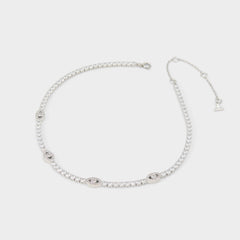 Aldo Elbaeraen in Silver Clear Multi - Choker necklace Women