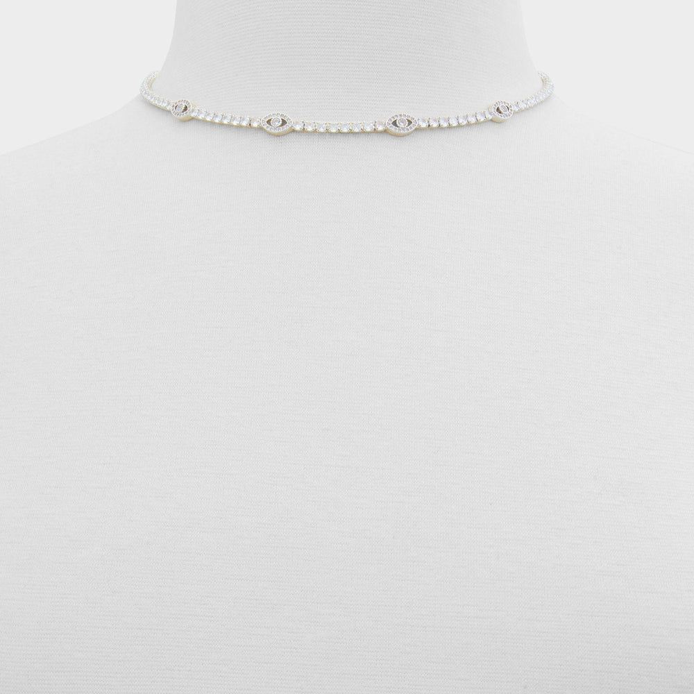 Aldo Elbaeraen in Silver Clear Multi - Choker necklace Women
