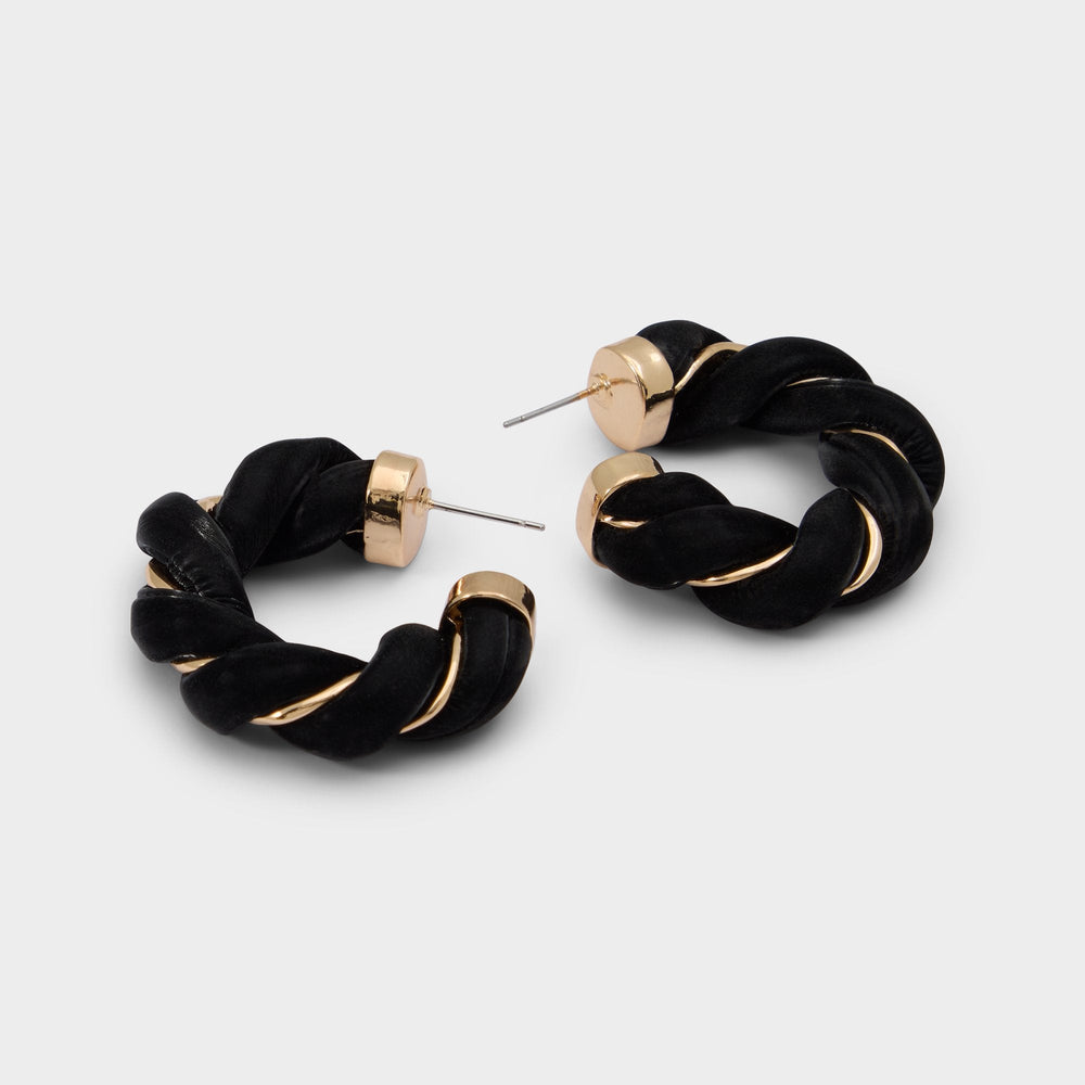 Aldo Twists in Black Gold Multi - Hoop earrings Women|Accessories