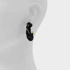 Aldo Twists in Black Gold Multi - Hoop earrings Women|Accessories