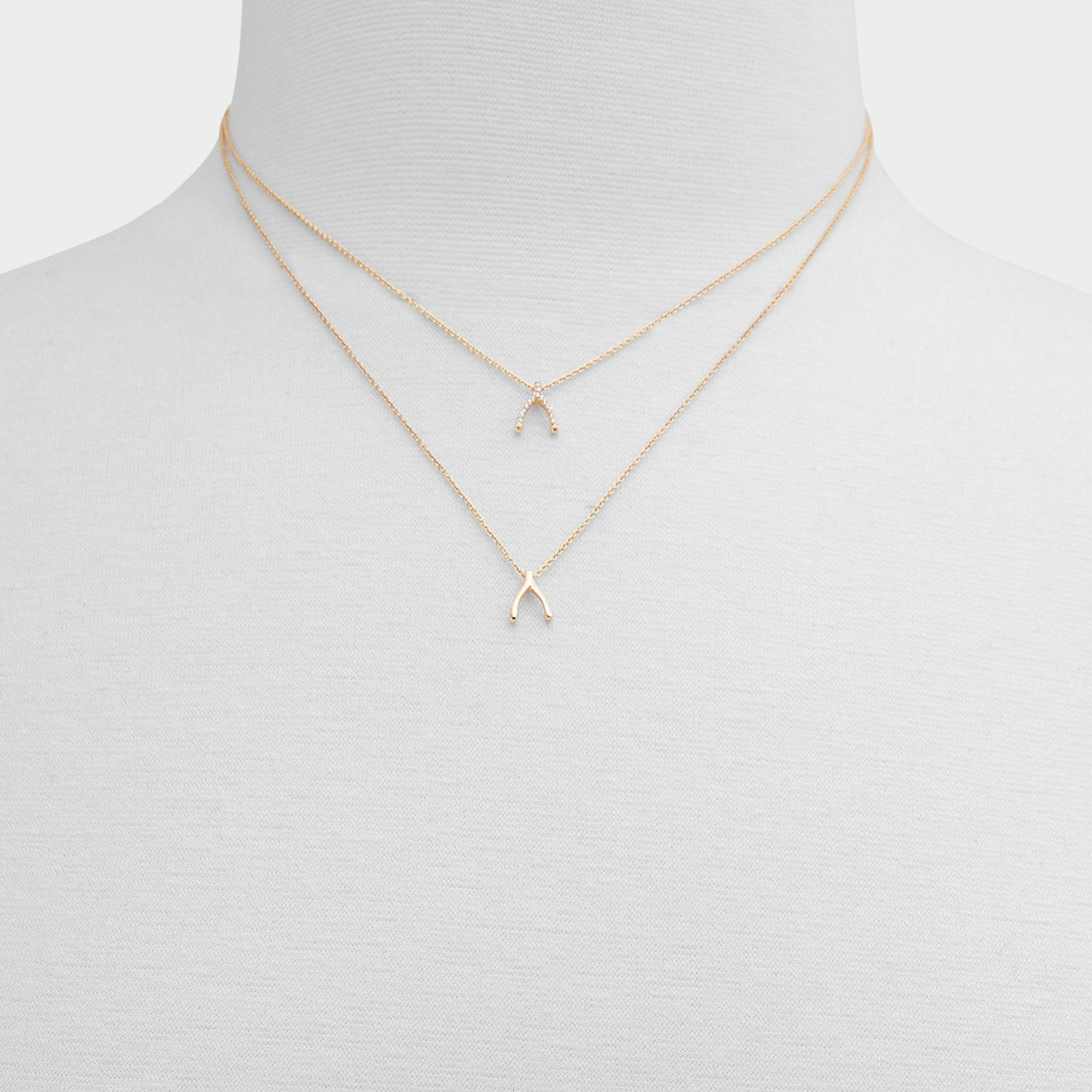 Aldo Makeawish Gold/Clear Multi Women's Necklaces - Gift set Women|Accessories