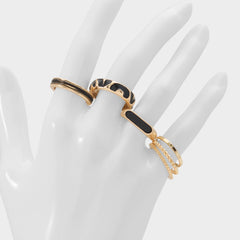 Aldo Wildora in Black Gold Multi - Stackable rings Women|Accessories