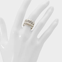 Aldo Bublle in Silver Clear Multi - Stackable rings Women|Accessories