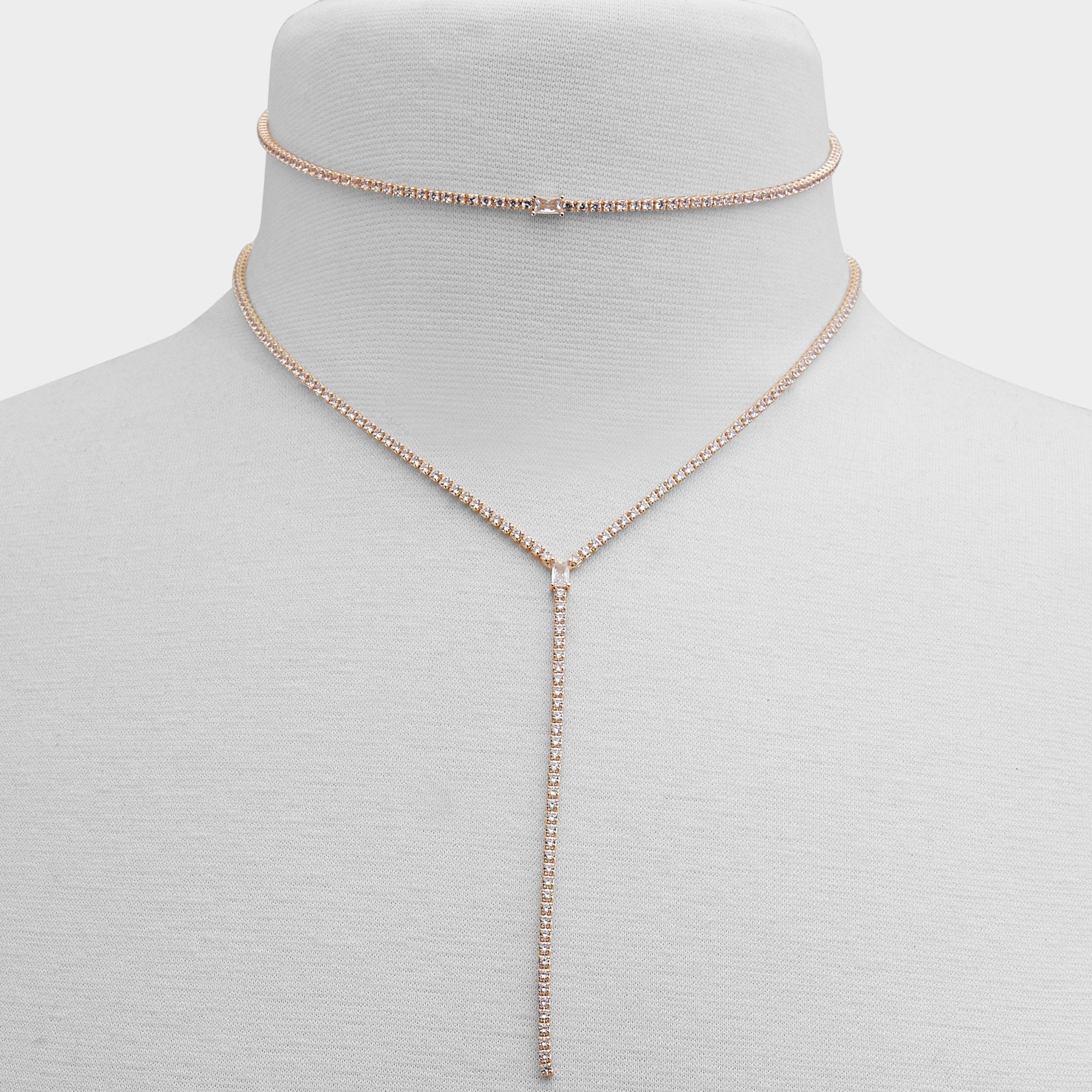 Aldo Alata Gold/Clear Multi Women's Cubic Zirconia - Necklace Women|Accessories