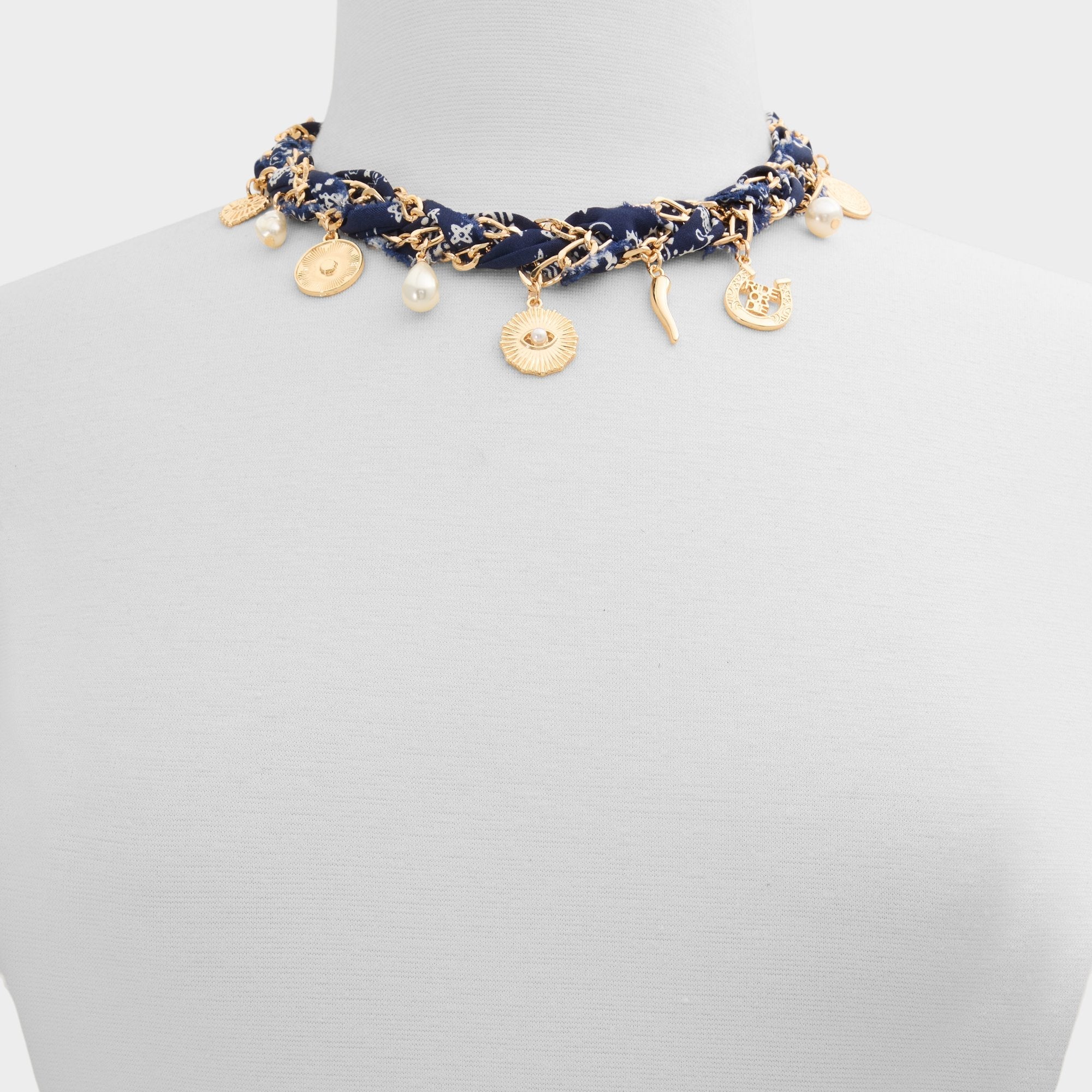 Aldo Goodluckcharms Navy Women's Necklaces - Charm necklace Women|Accessories