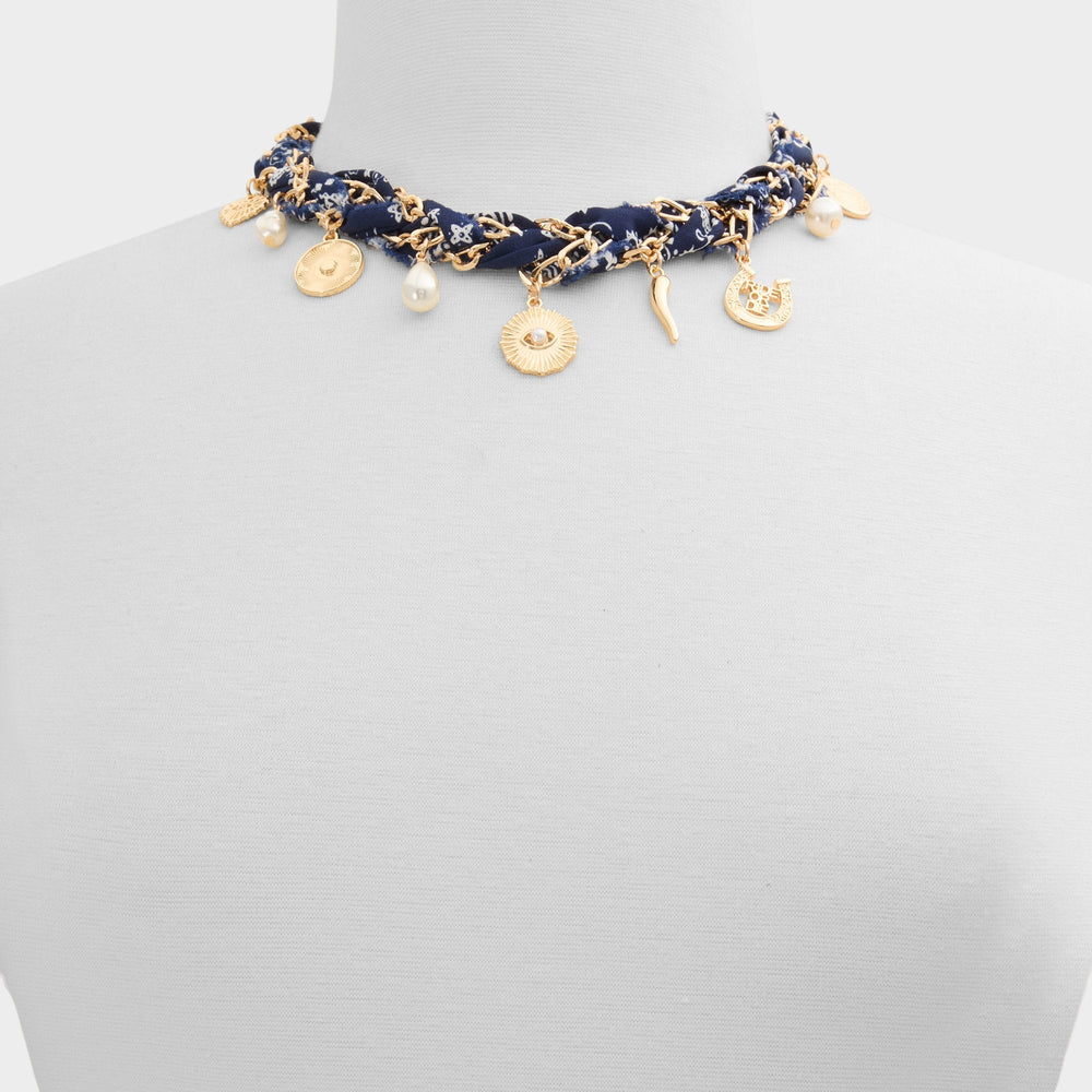 Aldo Goodluckcharms Navy Women's Necklaces - Charm necklace Women|Accessories