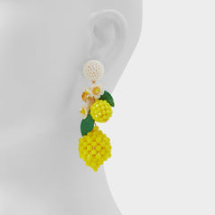 Aldo Limonatta Medium Yellow Women's Earrings - Chandelier earrings Women|Accessories
