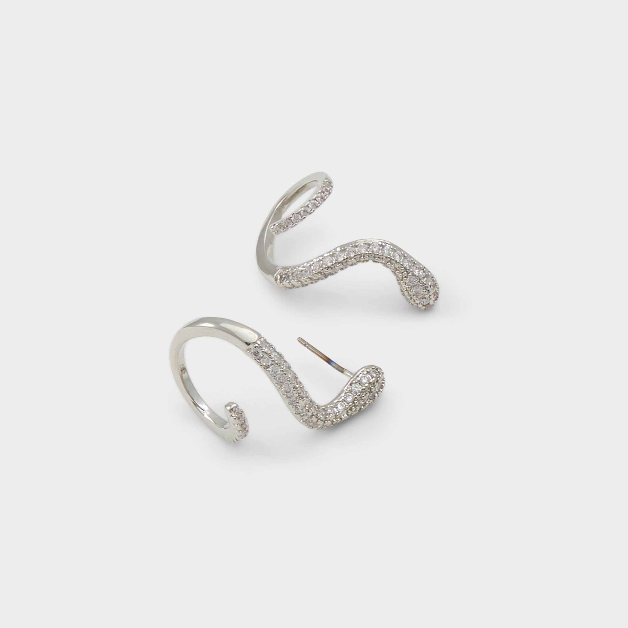 Aldo Popeye Silver/Clear Multi Women's Earrings - Earrings Women|Accessories