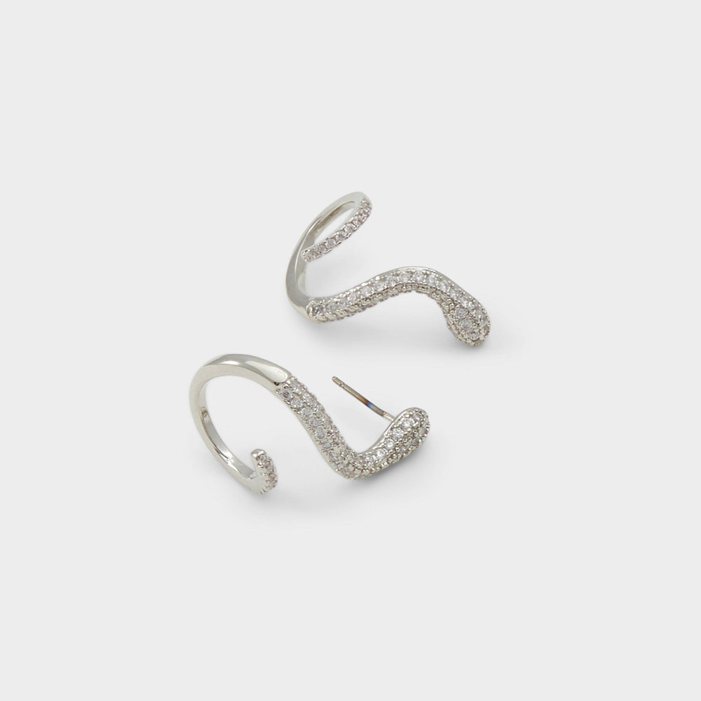 Aldo Popeye Silver/Clear Multi Women's Earrings - Earrings Women|Accessories