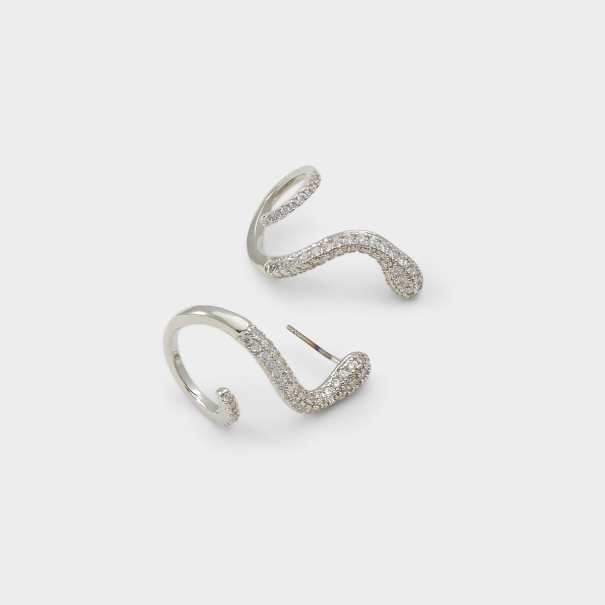 Aldo Popeye Silver/Clear Multi Women's Earrings - Earrings Women|Accessories