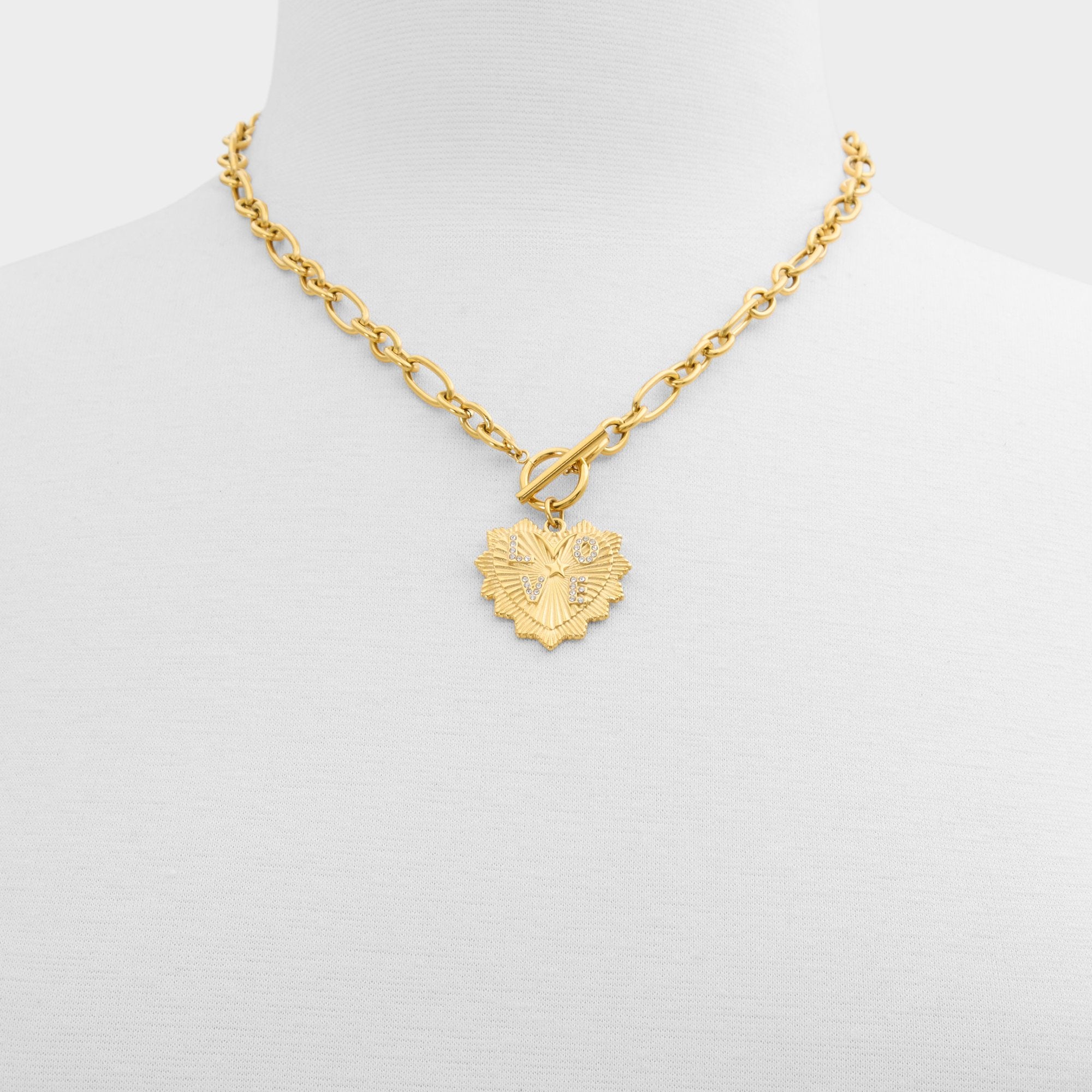 Aldo Lovechaine in Gold Clear Multi - Necklace Women|Accessories