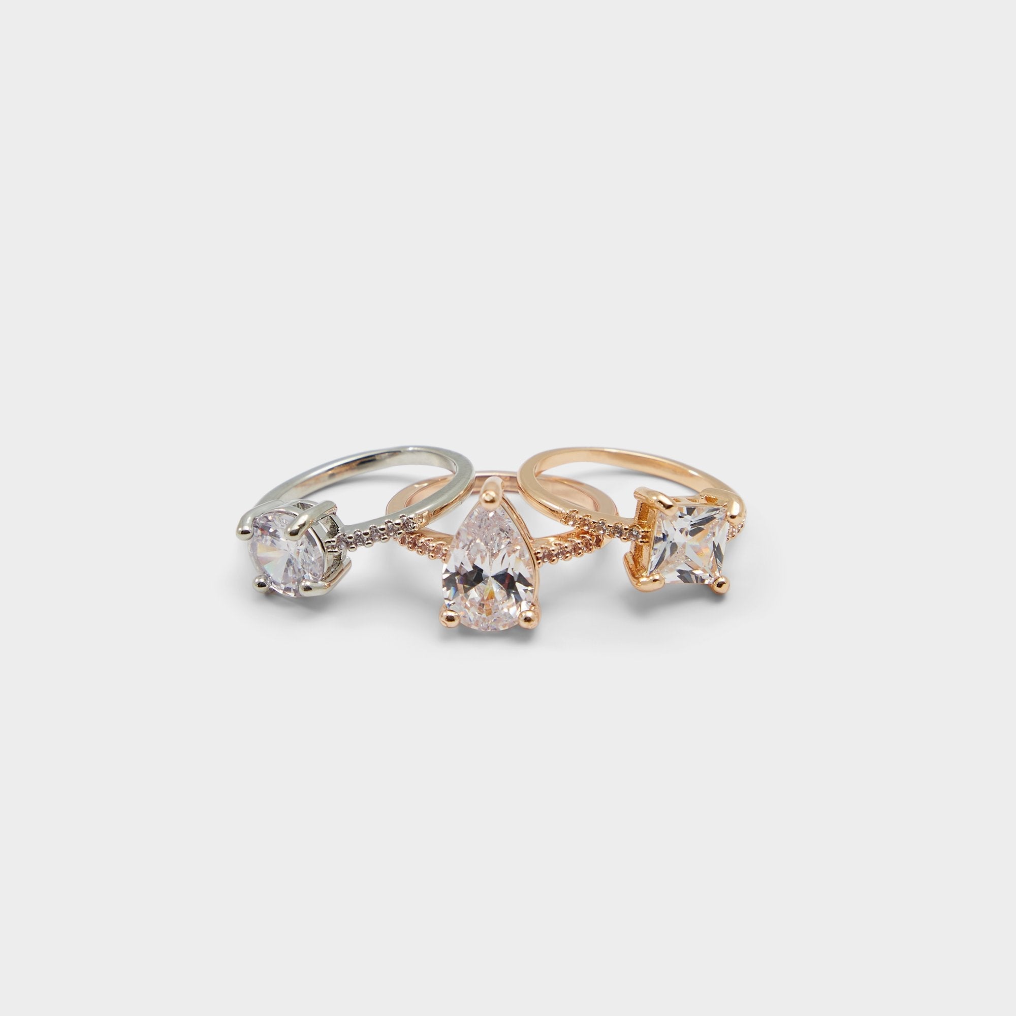 Aldo Alabridar Metallic Multi Women's Cubic Zirconia - Stackable rings Women|Accessories