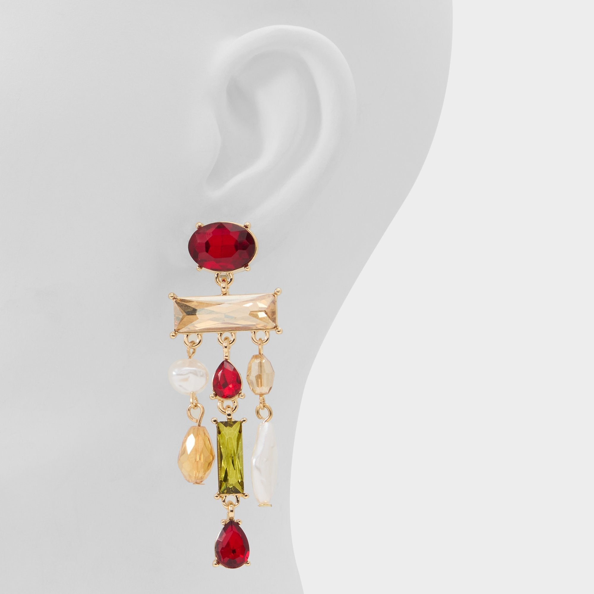 Aldo Savannahh in Bordo - Chandelier earrings Women|Accessories