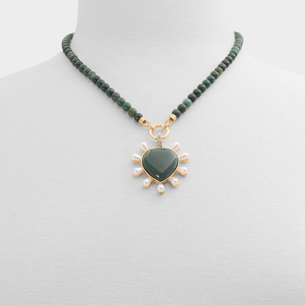 Aldo Preciousheart in Dark Green - Necklace Women|Accessories
