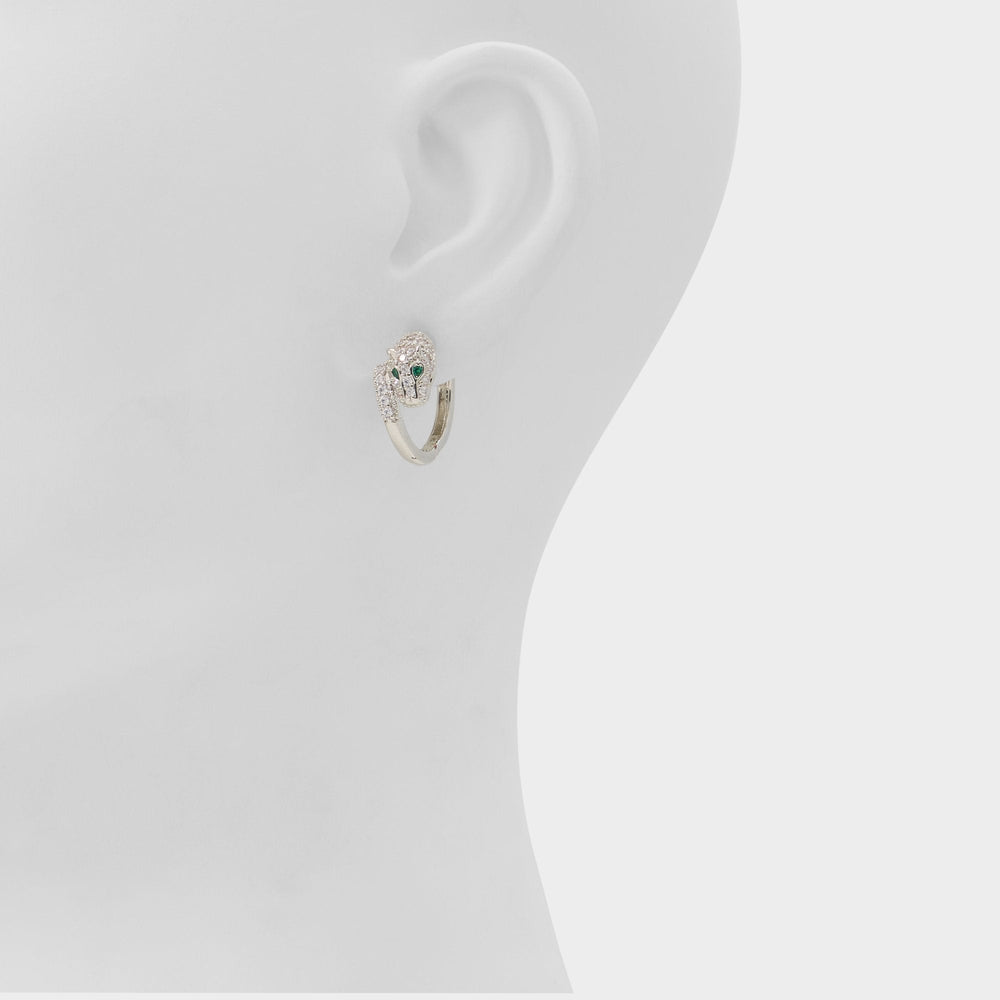Aldo Strigidae in Silver Clear Multi - Hoop earrings Women|Accessories