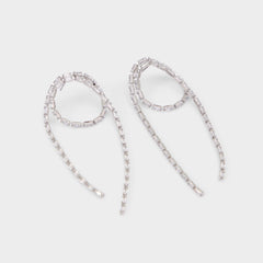 Aldo Wude in Silver Clear Multi - Chandelier earrings Women|Accessories