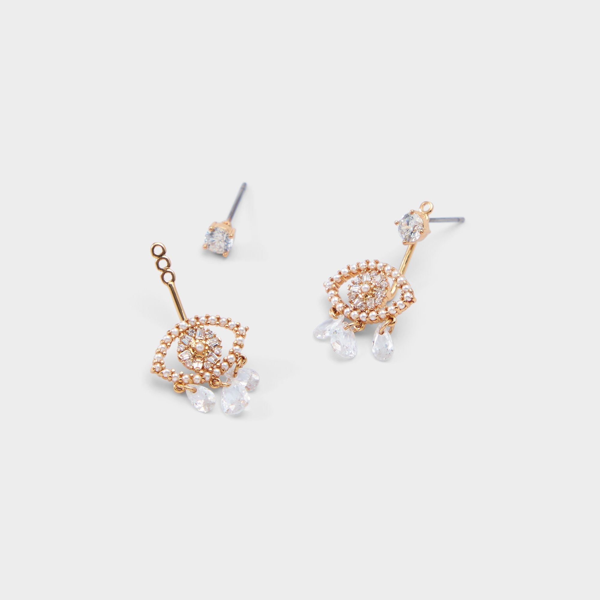 Aldo Eulalie Gold/Clear Multi Women's Gold plated - Earrings Women|Accessories