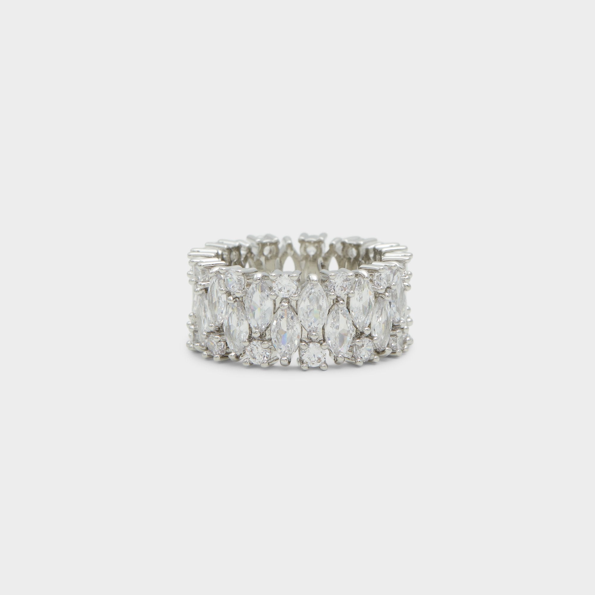 Aldo Nikka Silver/Clear Multi Women's Cubic Zirconia - Ring Women|Accessories