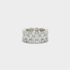 Aldo Nikka Silver/Clear Multi Women's Cubic Zirconia - Ring Women|Accessories