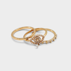 Aldo Darsee Light Blue Women's Cubic Zirconia - Stackable rings Women|Accessories