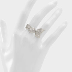 Aldo Celenring Silver/Clear Multi Women's Rings - Ring Women|Accessories