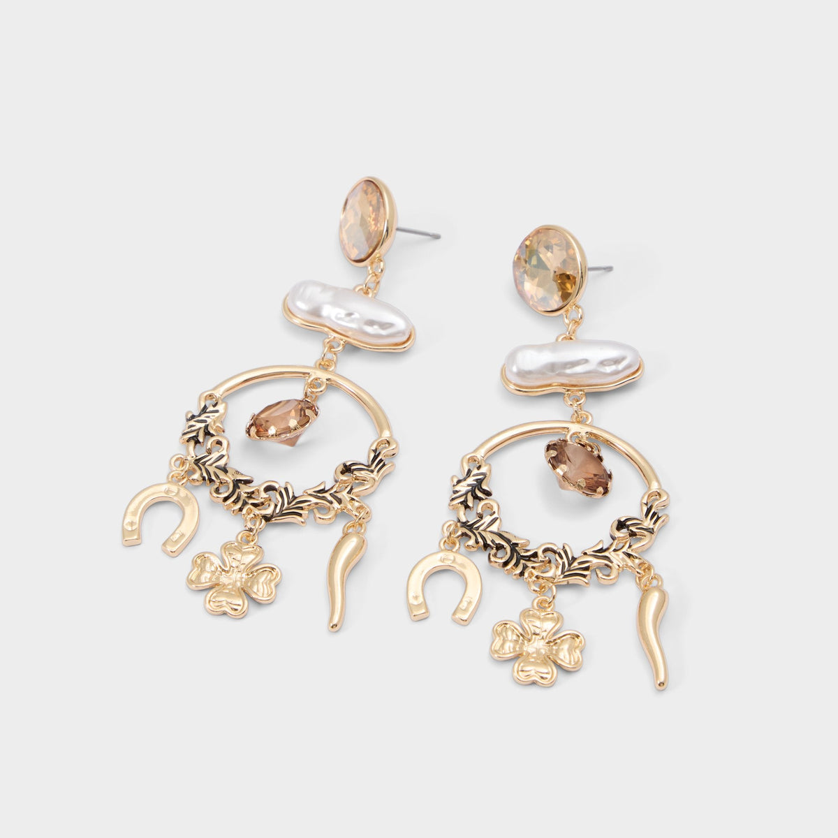 Aldo Chances in Champagne - Chandelier earrings Women|Accessories