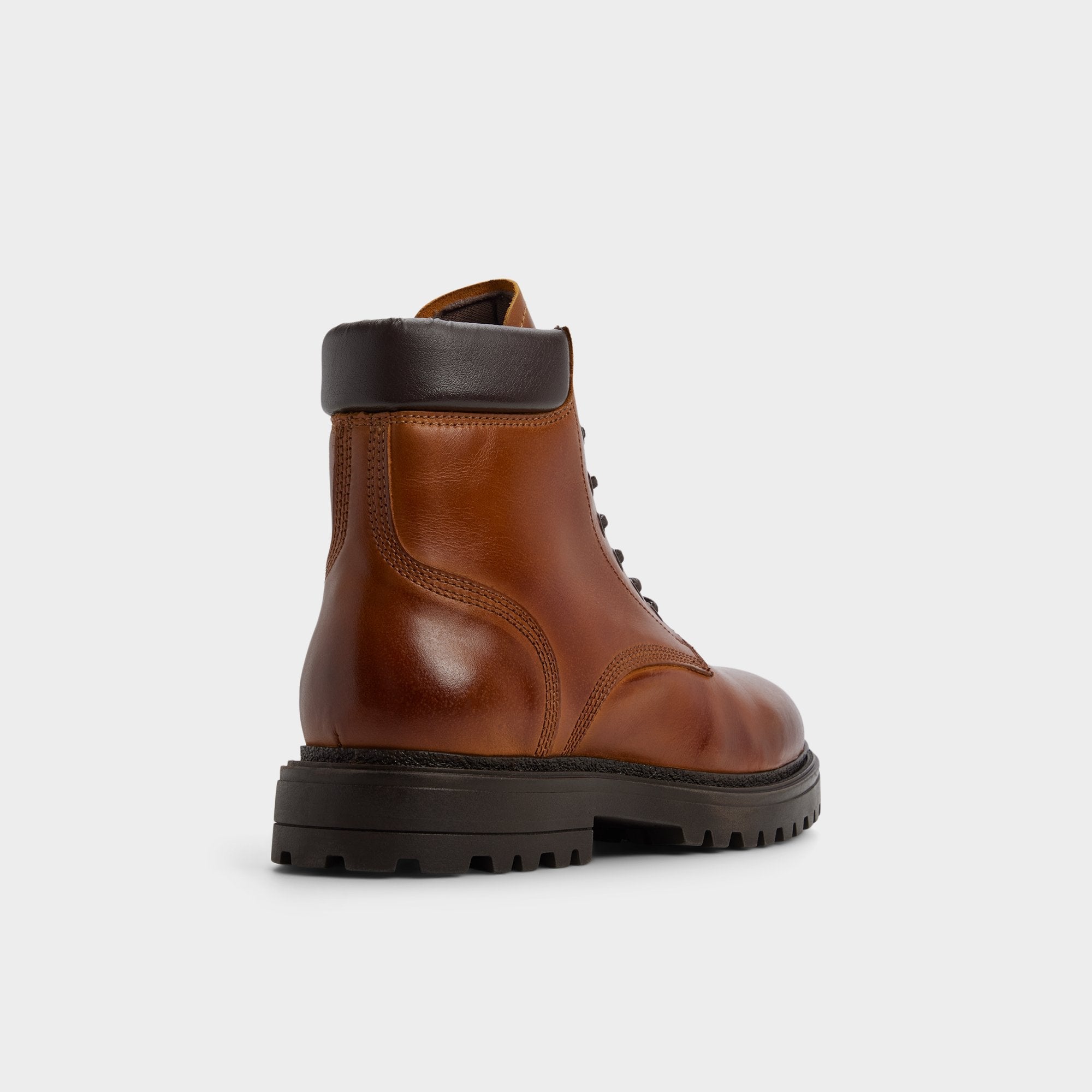 Aldo Draco in Cognac - Combat boot, Lug sole Men