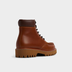 Aldo Grier in Cognac - Combat boot, Lug sole Men