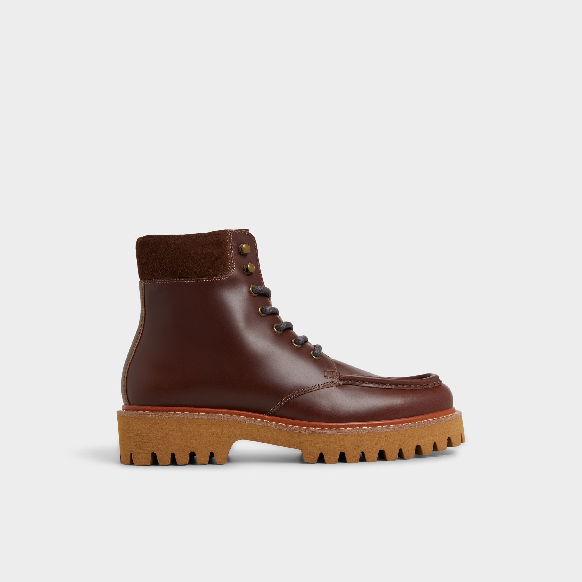 Aldo Grier in Medium Brown - Combat boot, Lug sole Men