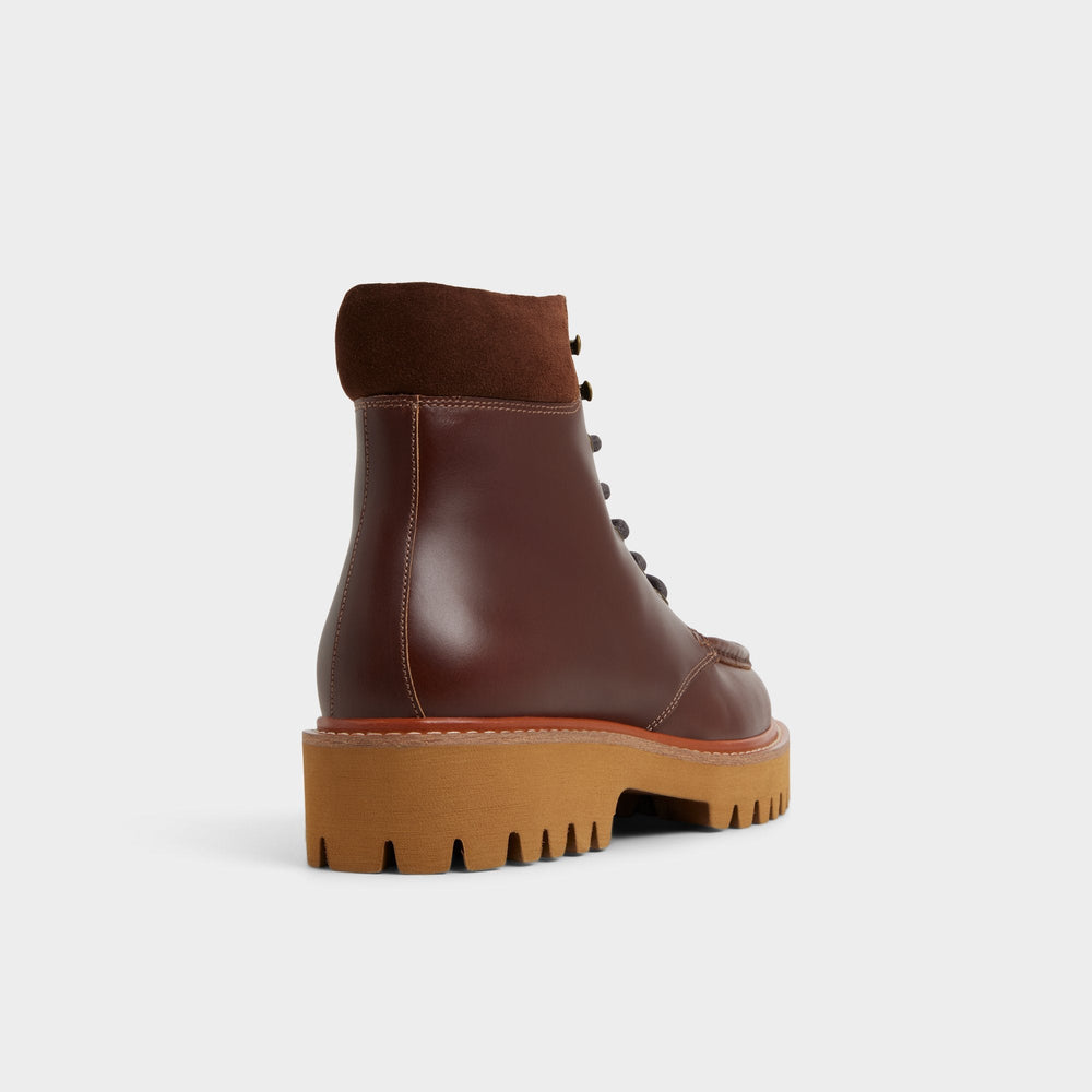 Aldo Grier in Medium Brown - Combat boot, Lug sole Men