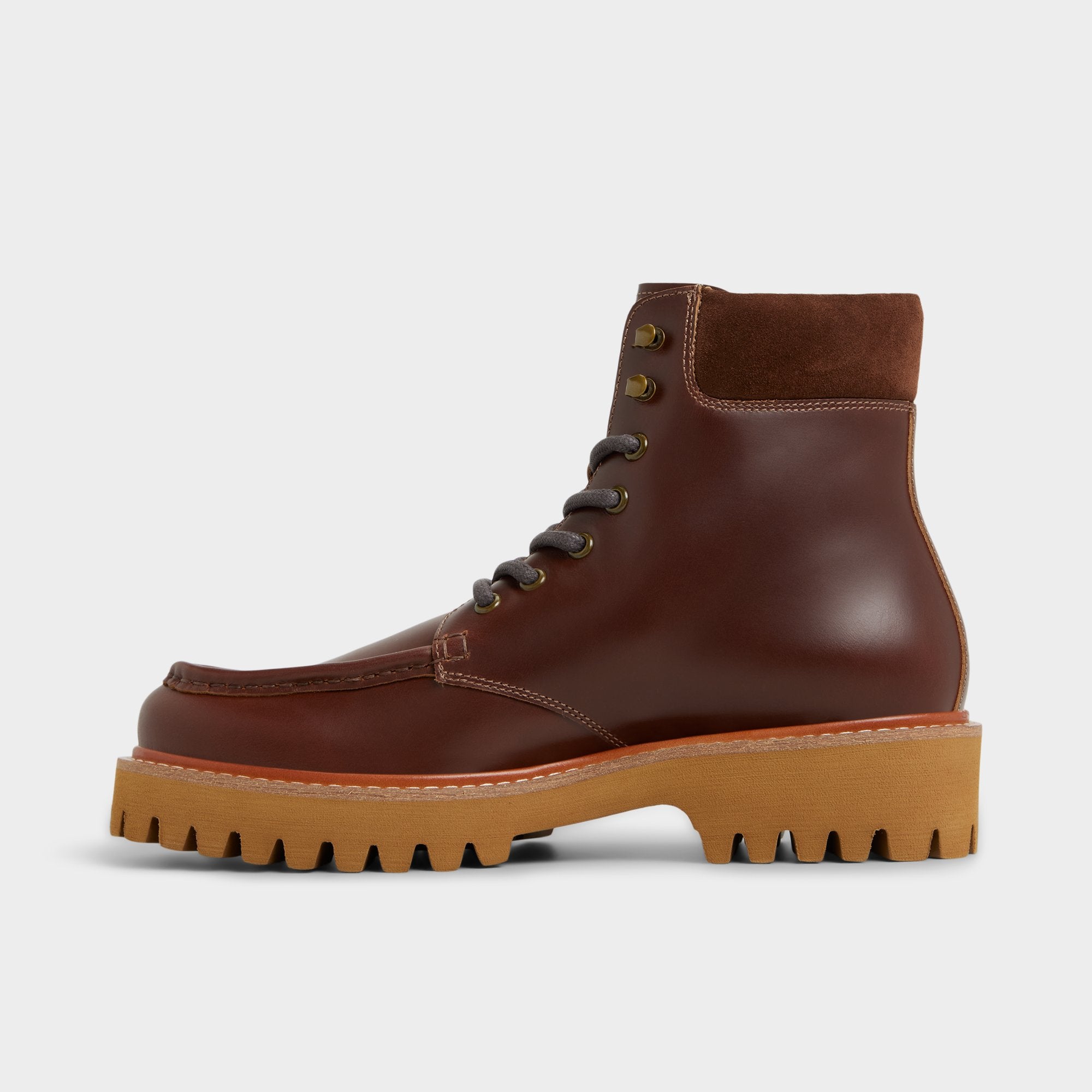 Aldo Grier in Medium Brown - Combat boot, Lug sole Men