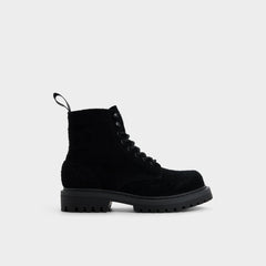 Aldo Doublezero in Black - Combat boot, Lug sole Men