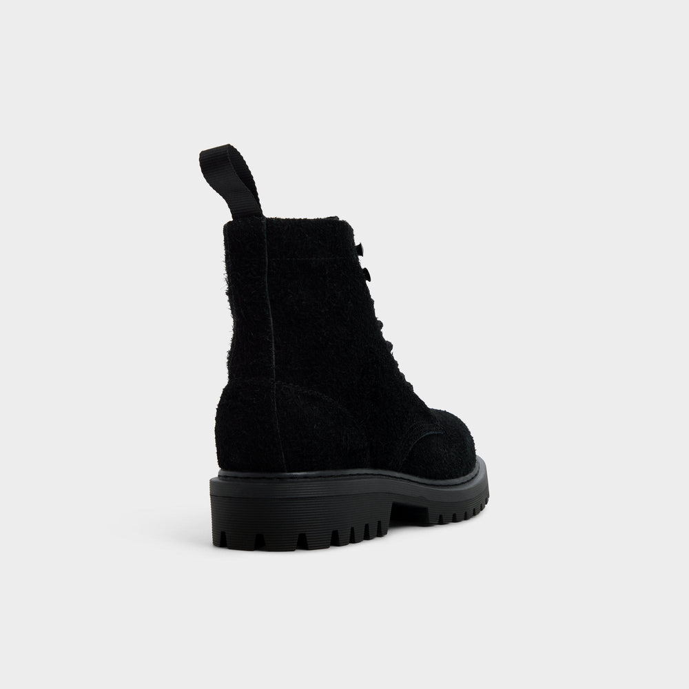 Aldo Doublezero in Black - Combat boot, Lug sole Men